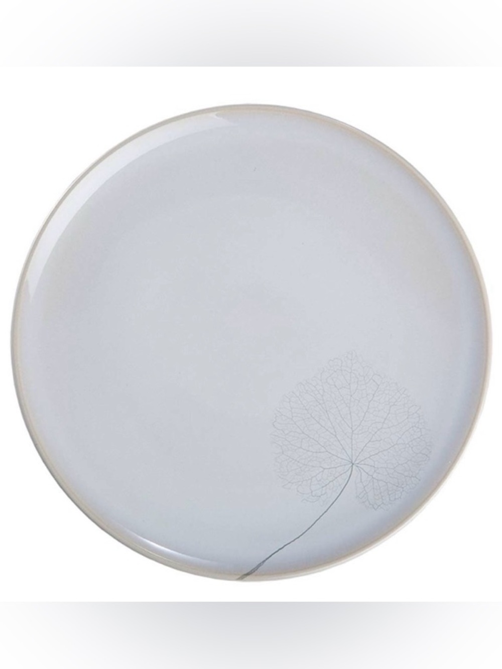 Set of 2 Mottahedeh Silk Leaf Dinner Plates 10.5" Filigree NWT Blue Ombre Glaze